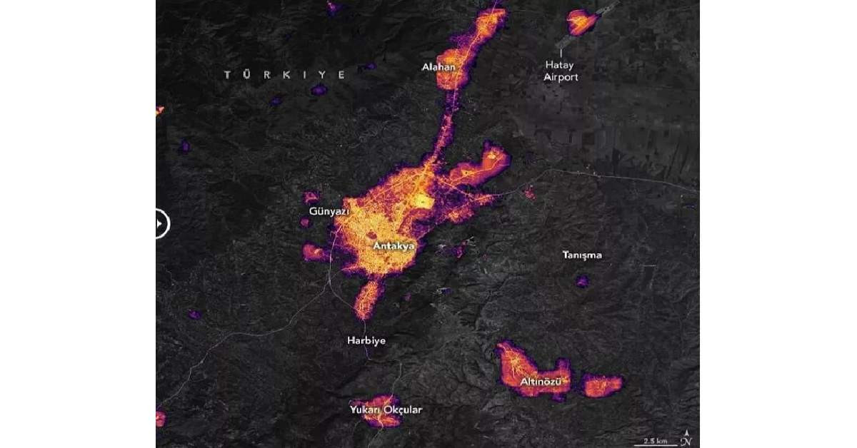 NASA Antakya Deprem Öncesi