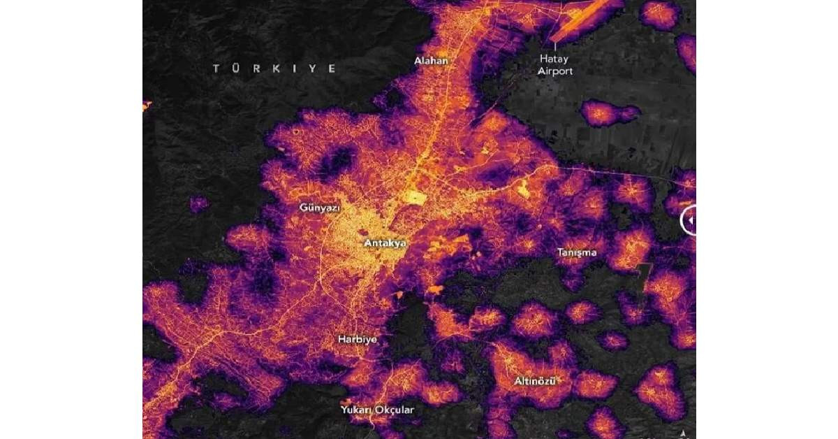 NASA Antakya Deprem Sonrası