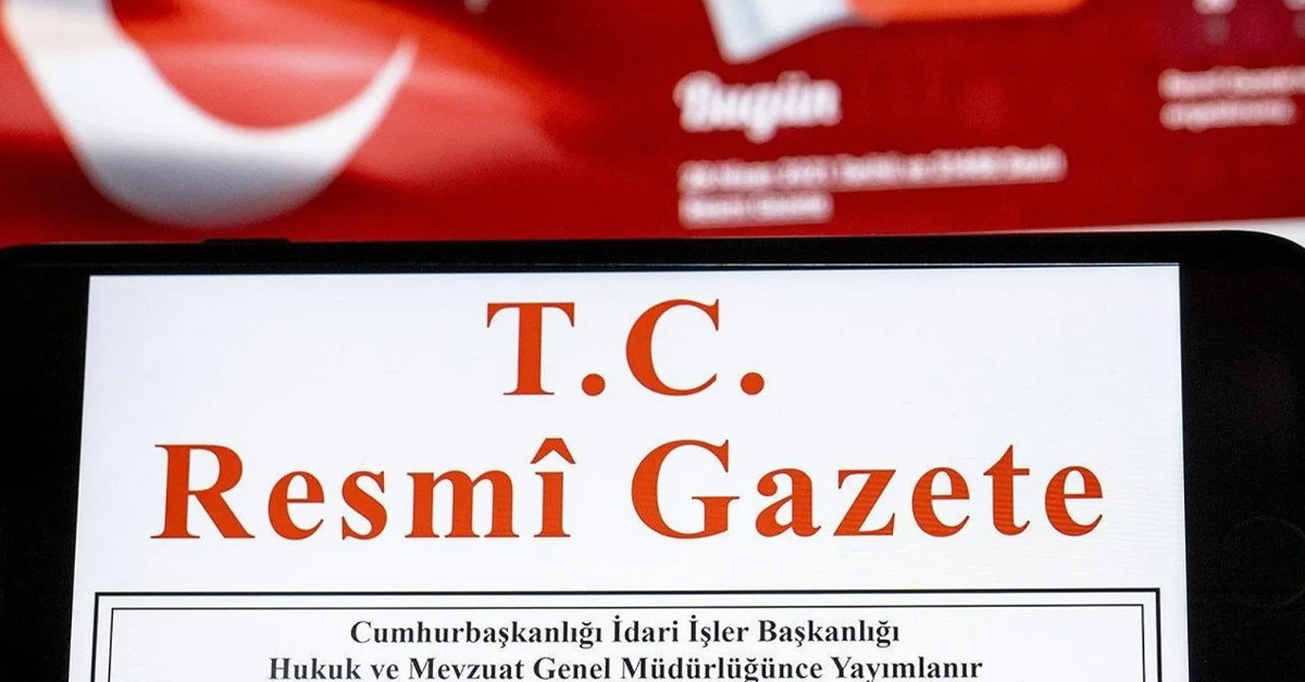 Resmi Gazete'de yayımlandı