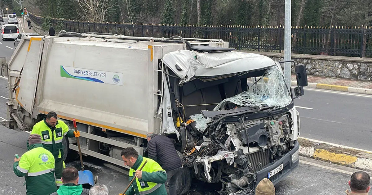 Sarıyer'de İETT otobüsü kazası 42 hat