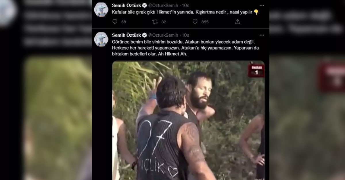 Semih Öztürk'ten Atakan ve Hikmet yorumu