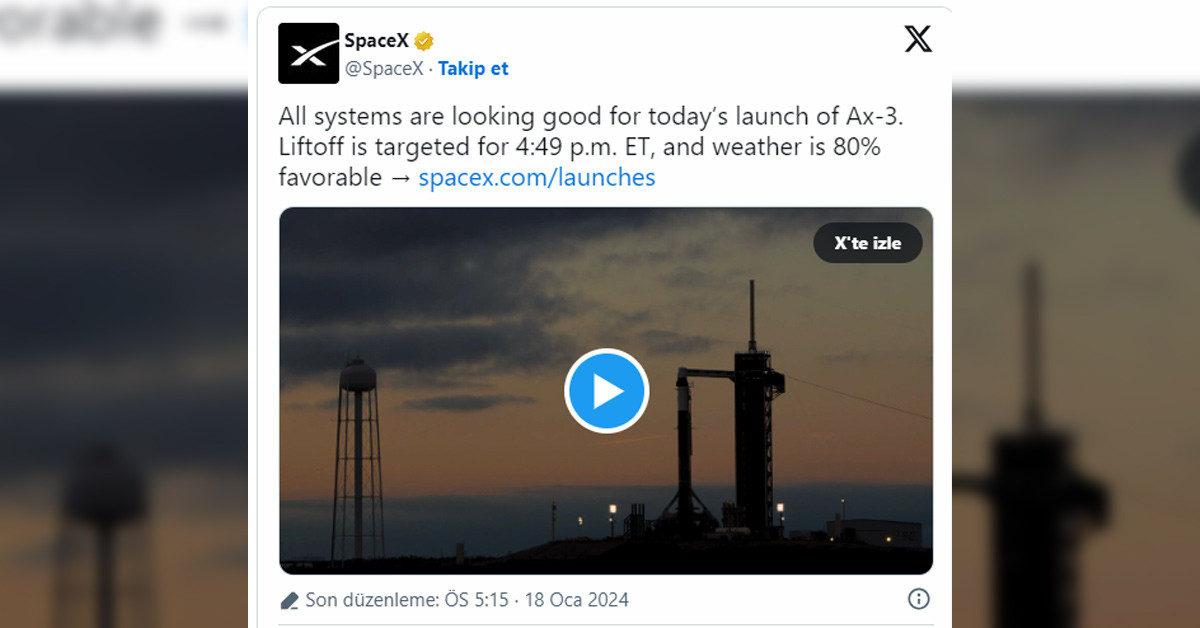 SpaceX açıklama