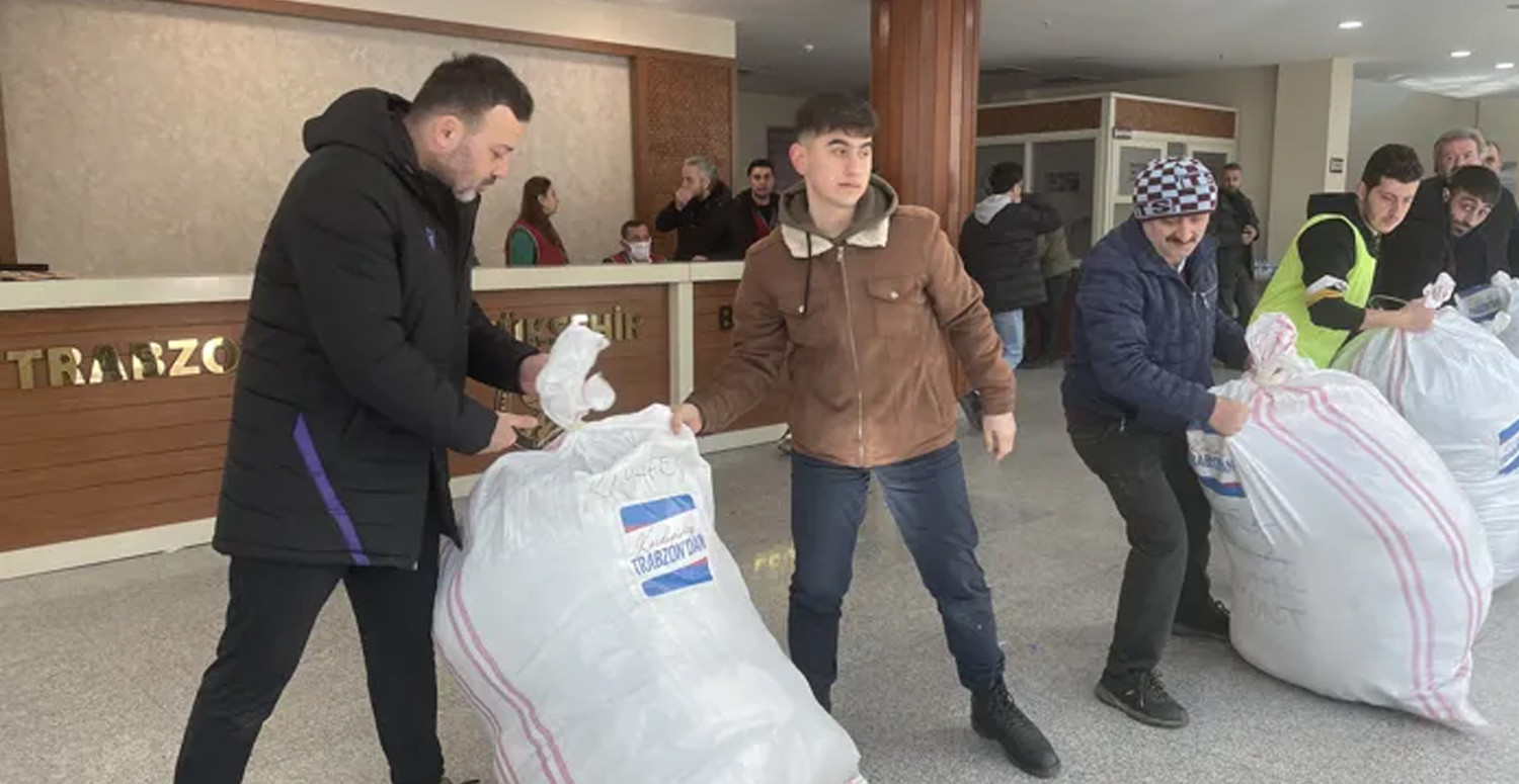 Ülkenin dört bir yanından yardım destekleri geldi