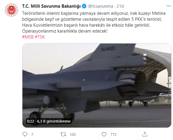 Metina Bölgesinde PKK'ya Darbe!4654564543521