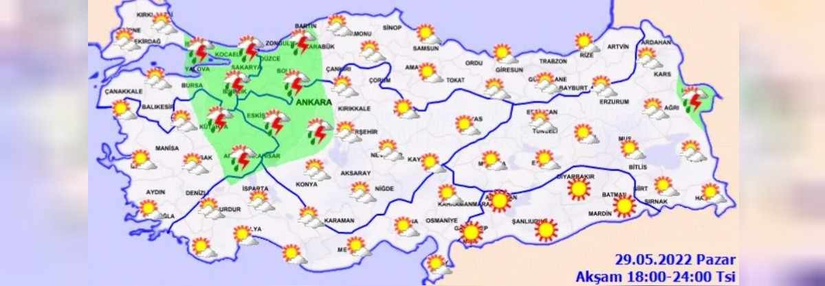 29 Mayıs akşam hava durumu