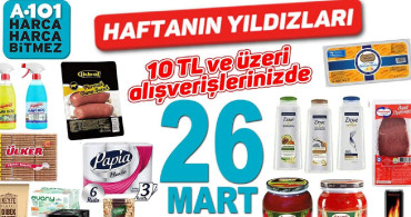 A101 26 Mart - 1 Nisan arası haftanın yıldızları ürünleri belli oldu!