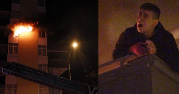 Adana'da 19 Yaşında Bir Genç Sinir Krizi Geçirdiği Esnada Evini Ateşe Verdi Sonra Balkonda Sigara Yaktı