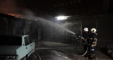 Adana'da Kaporta Dükkanında Korkutan Yangın
