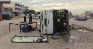 Adana’da midibüs kazası: 15 işçi yaralandı