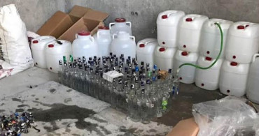 Adana'da Sahte İçki İmalathanesine Operasyon