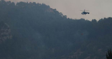 Adana'daki Orman Yangınına Havadan Müdahale