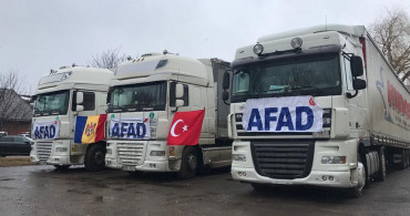 AFAD'ın insani yardım tırları Ukrayna ve Moldova'ya ulaştı!
