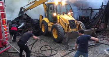 Amasya'da bir ahır yangına teslim oldu: Alevler güçlükle söndürüldü