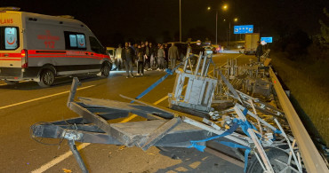 Anadolu Otoyolu'nda korkutucu kaza: Otomobilin pikaba çarpması sonucu birçok kişi yaralandı