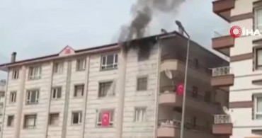 Ankara'da çıkan yangında korku dolu anlar yaşandı!