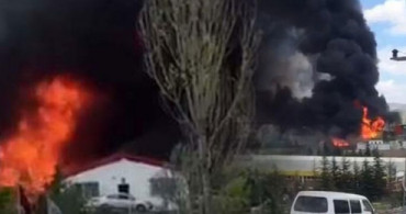 Ankara'da Fabrikada Yangın Çıktı