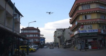 Aydın'da Drone ile Dezenfekte Edildi