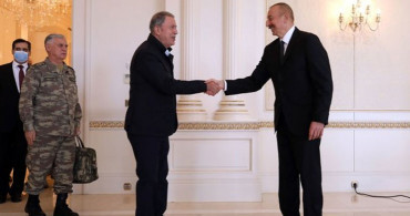Azerbaycan Lideri Aliyev, Hulusi Akar'ı Kabul Etti!