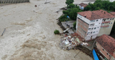 Bartın'da Kozcağız beldesinde meydana gelen sel felaketinin bilançosu dron ile görüntülendi! Felaketin Bilançosu Ağır!