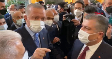 Başkan Erdoğan İle Sağlık Bakanı Fahrettin Koca Arasında Gülümseten Diyalog!