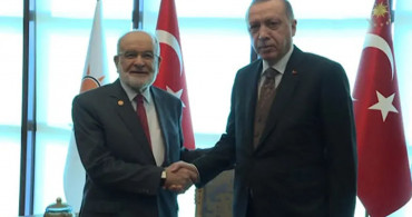 Başkan Recep Tayyip Erdoğan, Saadet Partisi Genel Başkanı Temel Karamollaoğlu İle Bir Araya Geldi