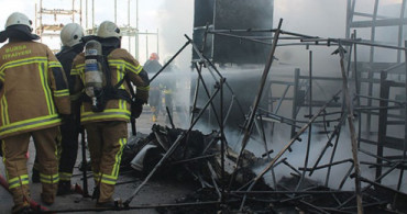 Bursa'da Koltuk Fabrikasında Yangın