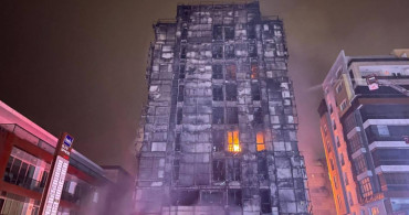 Bursa’da korkutan yangın: 10 katlı bina küle döndü