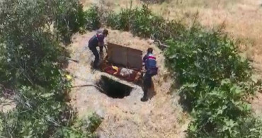 Çalılarla Çevrili Kaçak Kazıya Drone İle Yapılan Operasyon: 4 Gözaltı