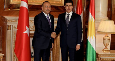 Çavuşoğlu Erbil'de IKBY'nin Yeni Başkanı Neçirvan Barzani İle Bir Araya Geldi 