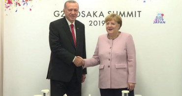 Cumhurbaşkanı Erdoğan Angela Merkel'le Görüştü