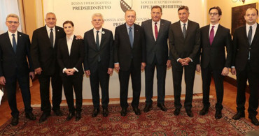 Cumhurbaşkanı Erdoğan, Bosna Hersek'te Heyet Başkanları Onuruna Verilen Yemeğe Katıldı