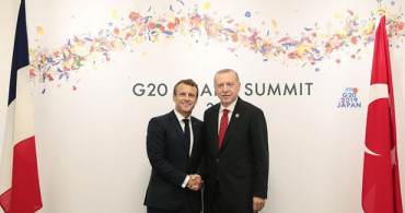 Cumhurbaşkanı Erdoğan, Emmanuel Macron İle Bir Araya Geldi