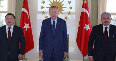 Cumhurbaşkanı Erdoğan, Kırgızistan Meclis Başkanı Cumabekov'u Kabul Etti
