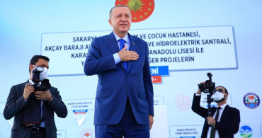 Cumhurbaşkanı Erdoğan Sakarya’da Sevgi Seli İle Karşılandı