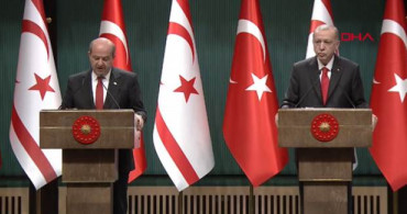 Cumhurbaşkanı Erdoğan Ve KKTC Cumhurbaşkanı Ersin Tatar Açıklamalarda Bulunuyor