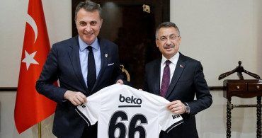 Cumhurbaşkanı Yardımcısı Oktay, Beşiktaş Başkanı Fikret Orman'ı Kabul Etti
