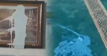 Denizli'de Camiye Çirkin Saldırı! Halıları Boyadılar, Avizelere Zarar Verdiler
