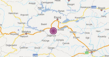 Elazığ'da 5.2 Büyüklüğünde Deprem