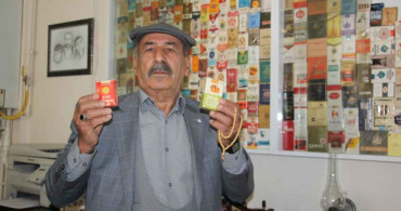 Elazığ'da yaşayan Vedat Urhan'ın 46 yıldır içmediği sigaralardan oluşturduğu koleksiyonu 100 bin lira değerinde!