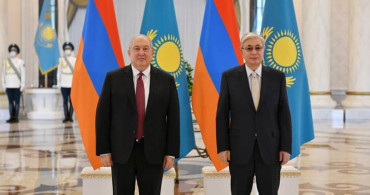 Ermenistan Cumhurbaşkanı Kazakistan'da Törenle Ağırlanıyor!