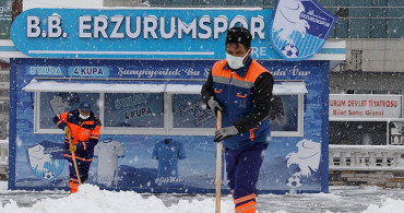 Erzurum'da Yoğun Kar