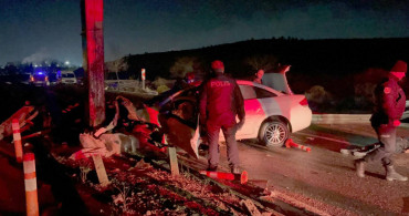 Eskişehir’de korkunç kaza: 190 km hızla direğe çarparak can verdi