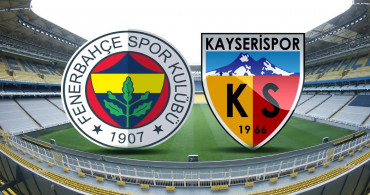 Fenerbahçe Kayserispor maçı hangi kanalda ve ne zaman? Fenerbahçe Kayserispor muhtemel ilk 11’ler ve hakem