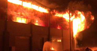 Gaziantep'te Korkutan Fabrika Yangını