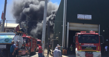 Gebze'de korkutan yangın: Boya fabrikasında yangın çıktı!