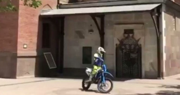 Hacı Bayram'da Motosikletiyle Drift Yapan Sürücüye Ceza