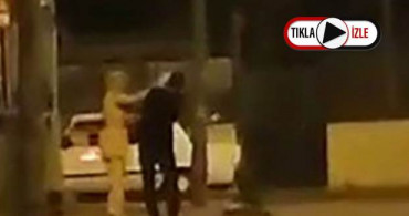 Hatay'da Sokak Ortasında Bir Kadın Adamı Dövdü
