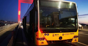 İBB metrobüsü köprüde arızalandı: Metrobüs seferleri aksadı