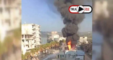 İdlib’te Benzin İstasyonunda Yangın: 2 Yaralı