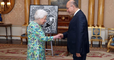 Irak Cumhurbaşkanı Salih, İngiltere Kraliçesi II. Elizabeth İle Bir Araya Geldi